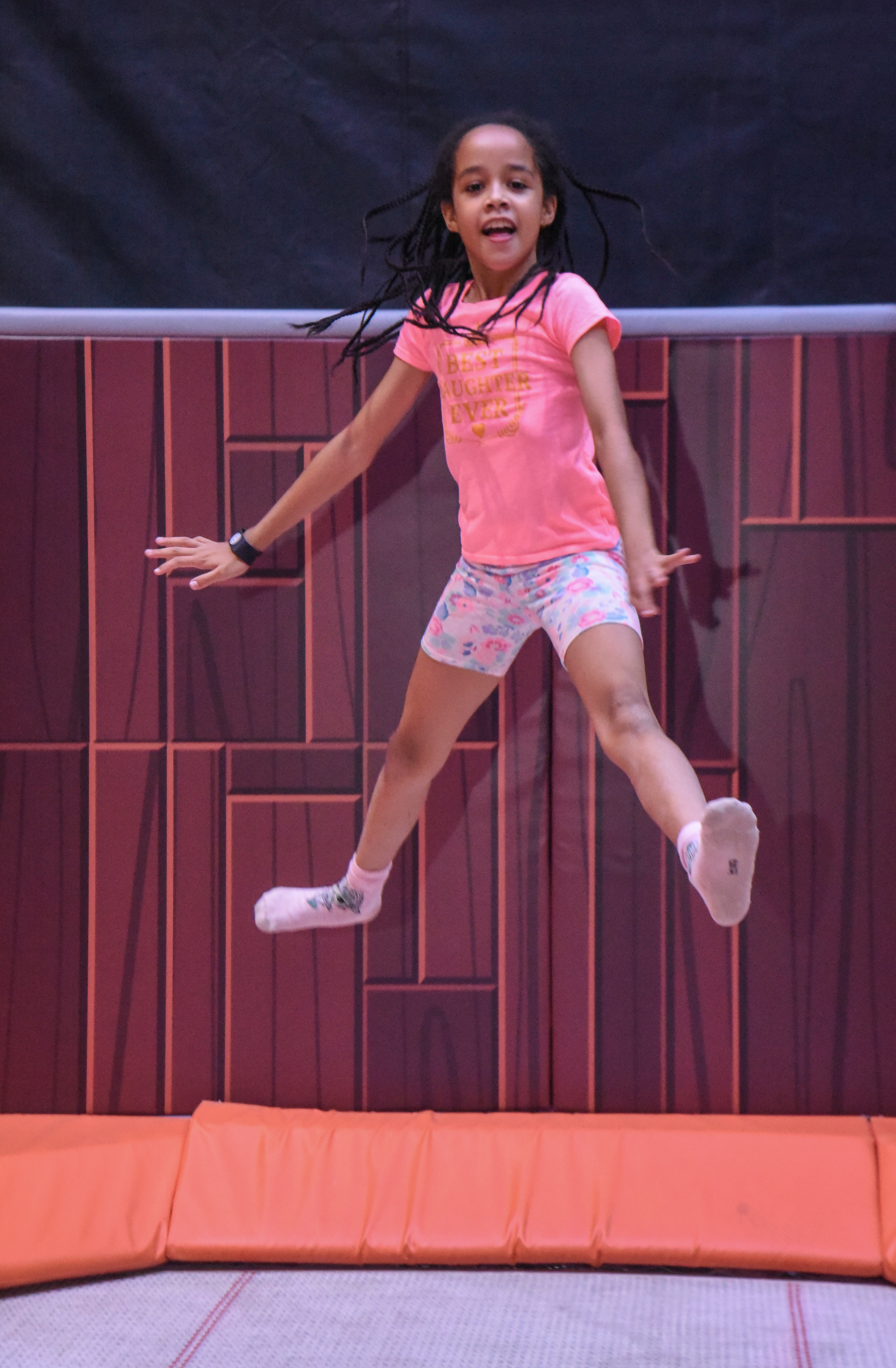 High-flying trampoline fun at The Hub Park, Nairobi's best indoor trampoline park and family amusement center.
