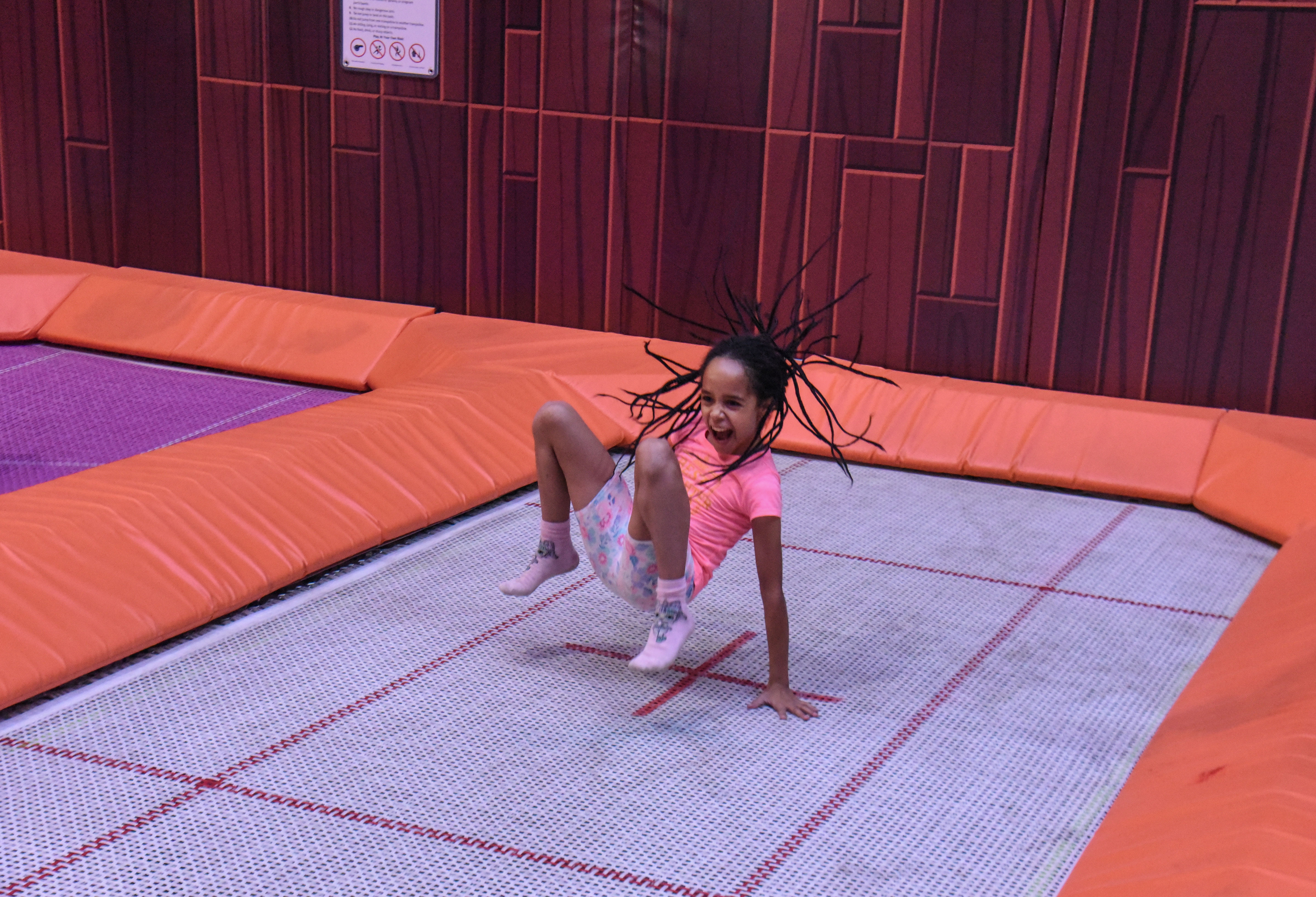 High-flying trampoline fun at The Hub Park, Nairobi's best indoor trampoline park and family amusement center.